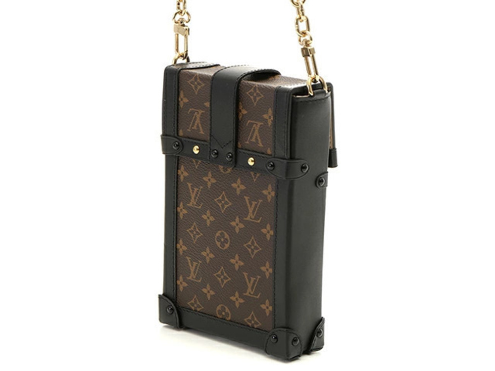 Louis Vuitton Trunk Monogram Vertical Pochette Brown